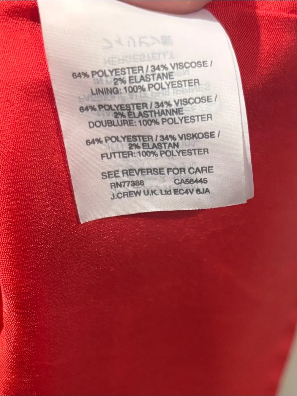 J CREW Womens 0 A Line Dress Mid Bell Sleeve Cocktail Party Colorful Coral